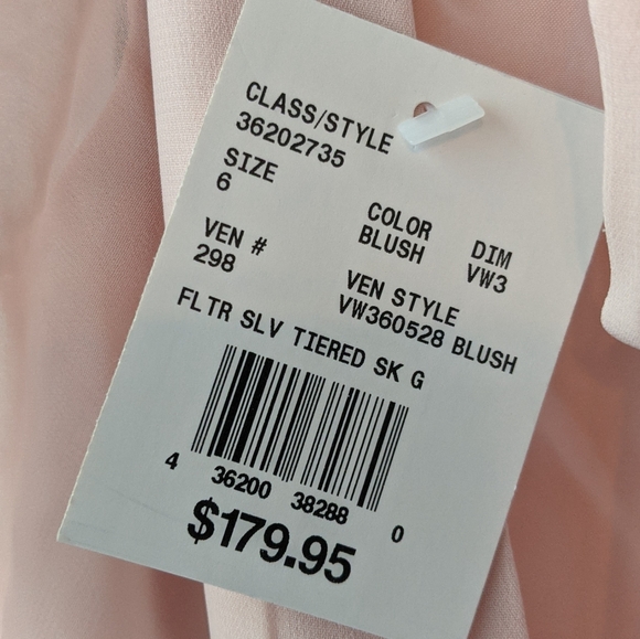 NWT White by Vera Wang Blush Gown - Picture 7 of 7